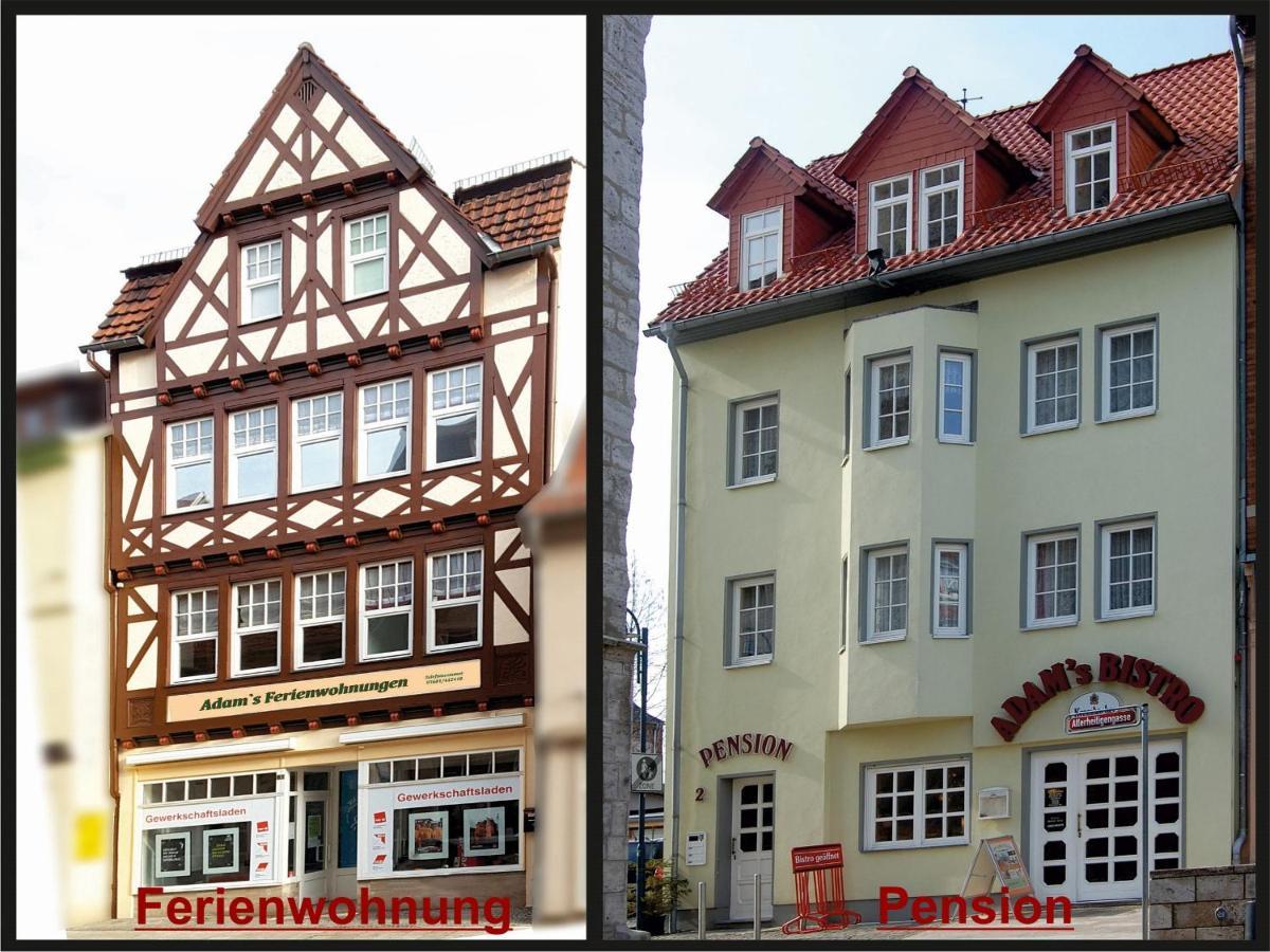 Adams Pension und Ferienwohnungen Mühlhausen Exterior foto