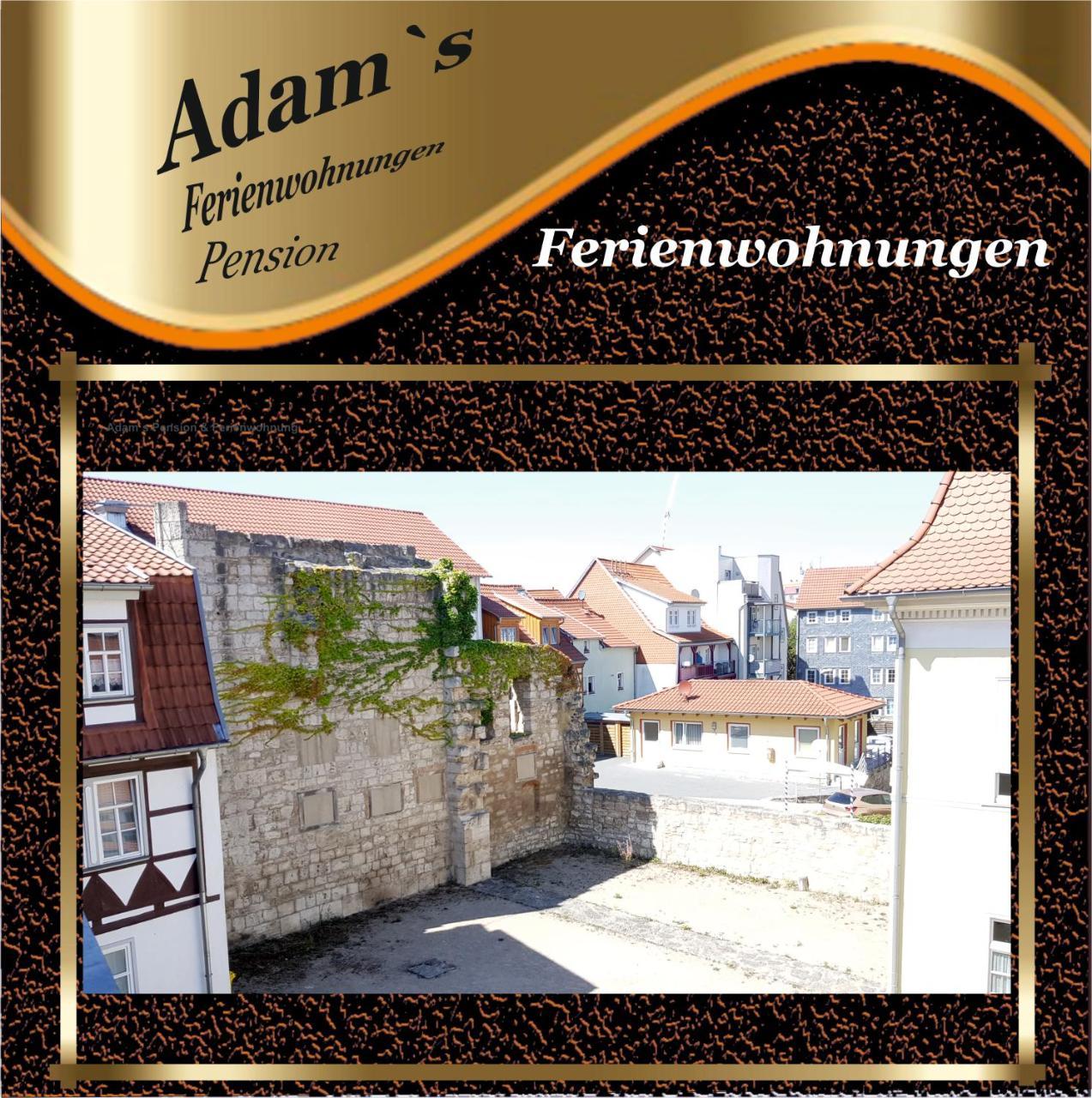 Adams Pension und Ferienwohnungen Mühlhausen Exterior foto