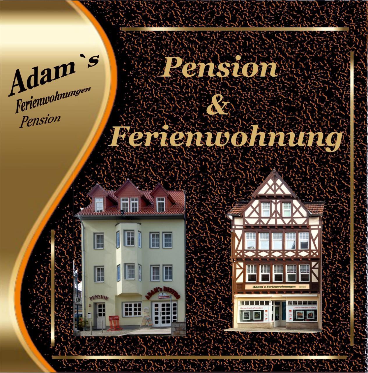 Adams Pension und Ferienwohnungen Mühlhausen Exterior foto